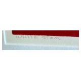 Framed Limited Edition C. Beck Print White Stem 39/100Â 