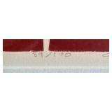 Framed Limited Edition C. Beck Print White Stem 39/100Â 