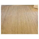 Jute Area Rug 8 ft x 123 in in Very Good Condition
