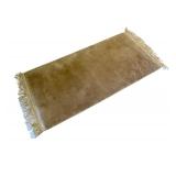 Plush Area Rug with Embossed Leaf Pattern, 57 x 27 Inches