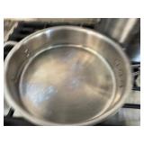 Calphalon Stainless Steel Cookware Set: 3 Qt Saute Pan and 8 Qt Sauce Pot with Lids