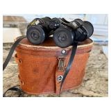 Tasco 7X-15X35 Zoom Binoculars with Vintage Leather Case