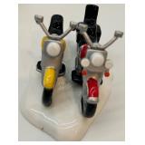 Department 56 Harley-Davidson Ceramic Lighted Dealership Village Set with Motorcycles