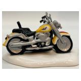 Department 56 Harley-Davidson Ceramic Lighted Dealership Village Set with Motorcycles