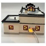 Department 56 Harley-Davidson Ceramic Lighted Dealership Village Set with Motorcycles