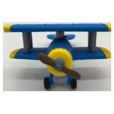 Department 56 Snow Village Airplane Figurines Set Spirit Yellow Blue Planes