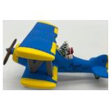 Department 56 Snow Village Airplane Figurines Set Spirit Yellow Blue Planes