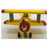 Department 56 Snow Village Airplane Figurines Set Spirit Yellow Blue Planes