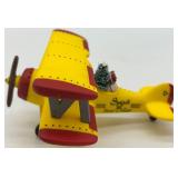 Department 56 Snow Village Airplane Figurines Set Spirit Yellow Blue Planes