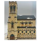 Department 56 Lighted Church with Snowy Ceramic Tree