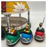 Department 56 Bumper Fun Amusement Park Carnival Ride with 3 Cars