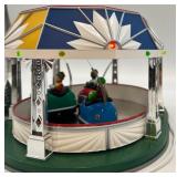 Department 56 Bumper Fun Amusement Park Carnival Ride with 3 Cars