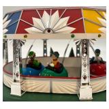 Department 56 Bumper Fun Amusement Park Carnival Ride with 3 Cars