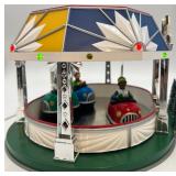 Department 56 Bumper Fun Amusement Park Carnival Ride with 3 Cars
