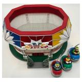 Department 56 Bumper Fun Amusement Park Carnival Ride with 3 Cars