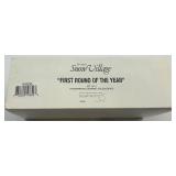 Department 56 Snow Village First Round of the Year Golf Ceramic Accessories Set