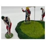 Department 56 Snow Village First Round of the Year Golf Ceramic Accessories Set