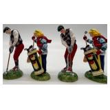 Department 56 Snow Village First Round of the Year Golf Ceramic Accessories Set