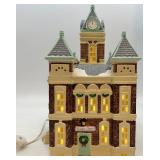 Department 56 Snow Village County Courthouse Lighted Building with Accessories
