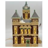 Department 56 Snow Village County Courthouse Lighted Building with Accessories