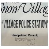 Department 56 Snow Village Handpainted Ceramic Village Police Station