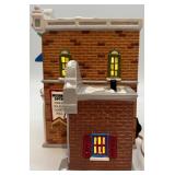 Department 56 Snow Village Handpainted Ceramic Village Police Station