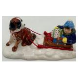 Department 56 Snow Village Pet Shop Lighted House with Figurines