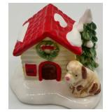 Department 56 Snow Village Pet Shop Lighted House with Figurines