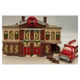 Department 56 Coca-Cola Bottling Plant and Delivery Truck Snow Village Set