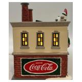 Department 56 Coca-Cola Bottling Plant and Delivery Truck Snow Village Set