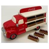 Department 56 Coca-Cola Bottling Plant and Delivery Truck Snow Village Set