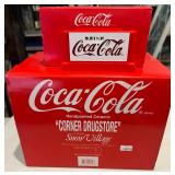 Department 56 Coca-Cola Corner Drugstore Snow Village Collection with Delivery Truck