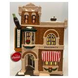 Department 56 Coca-Cola Corner Drugstore Snow Village Collection with Delivery Truck