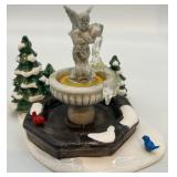 Dept 56 Snow Village Winter Fountain and Carnival Figurines Set