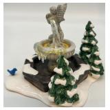 Dept 56 Snow Village Winter Fountain and Carnival Figurines Set