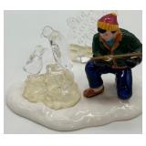 Dept 56 Snow Village Winter Fountain and Carnival Figurines Set