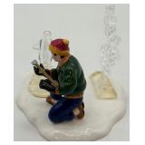 Dept 56 Snow Village Winter Fountain and Carnival Figurines Set