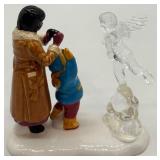 Dept 56 Snow Village Winter Fountain and Carnival Figurines Set