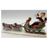 Dept 56 Snow Village Winter Fountain and Carnival Figurines Set