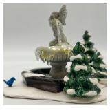Dept 56 Snow Village Winter Fountain and Carnival Figurines Set
