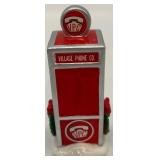 Department 56 Snow Village Bowling Alley and Phone Booth, Handpainted Ceramic Set