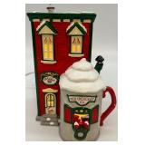 Department 56 Snow Village Saturday Morning Downtown Lighted Set with Figures