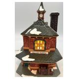Department 56 Snow Village Station with Village Accessories Red Bench