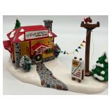 Department 56 Snow Village Used Car Lot Set of 5 Handpainted Ceramic Accessories