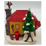 Department 56 Snow Village Used Car Lot Set of 5 Handpainted Ceramic Accessories