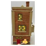 Department 56 Snow Village Mainstreet Hardware Store with Chain Link Fence Extensions