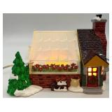 Department 56 Snow Village Village Greenhouse and Tree Lot Accessory Set