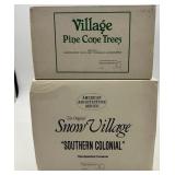 Department 56 Snow Village Southern Colonial with Pine Cone Trees