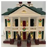 Department 56 Snow Village Southern Colonial with Pine Cone Trees