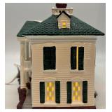 Department 56 Snow Village Southern Colonial with Pine Cone Trees
